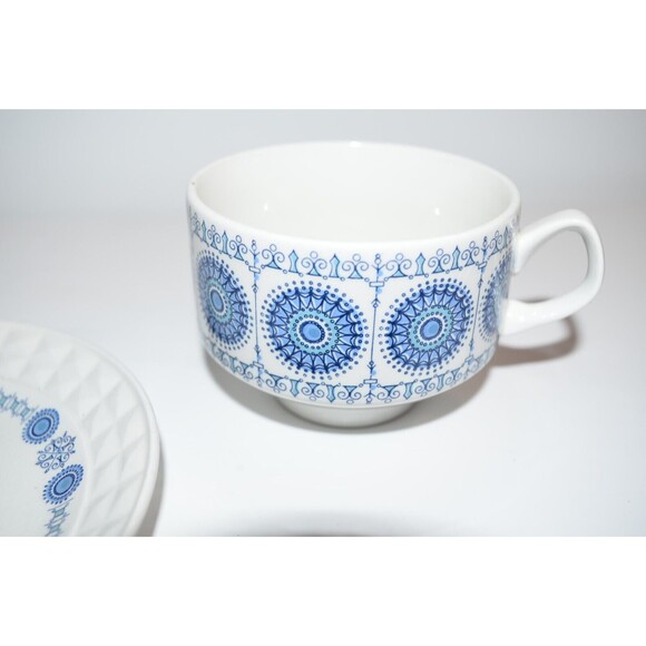 Vtg Pontesa Granada coffee Cup & Saucer Ironstone Castillian replacement - Picture 3 of 7